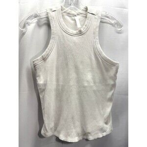 Fabletics Women’s White Racer Back Tank Top Size Med
